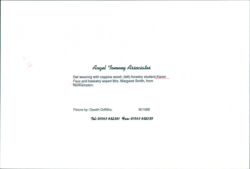 Karen Faux,  Margaret Smith - Vintage Photograph