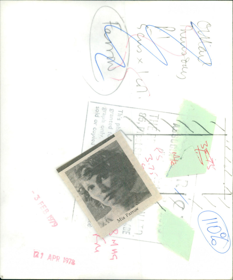 Mia Farrow - Vintage Photograph