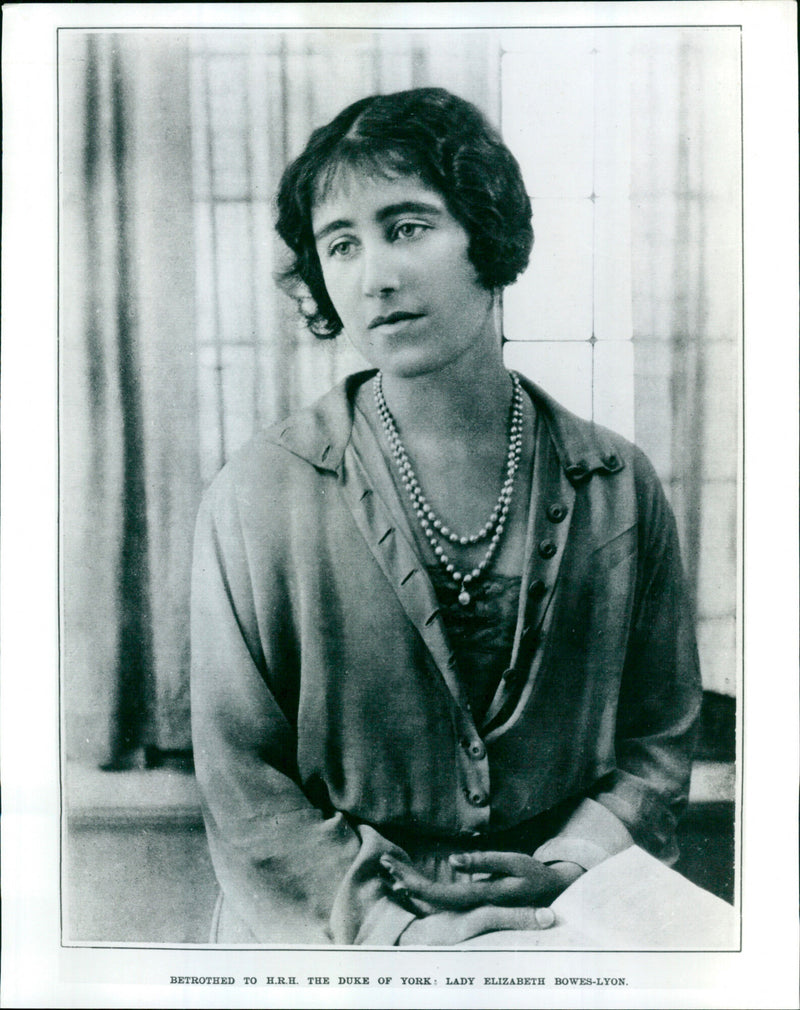 Lady Elizabeth Bowes-Lyon - Vintage Photograph