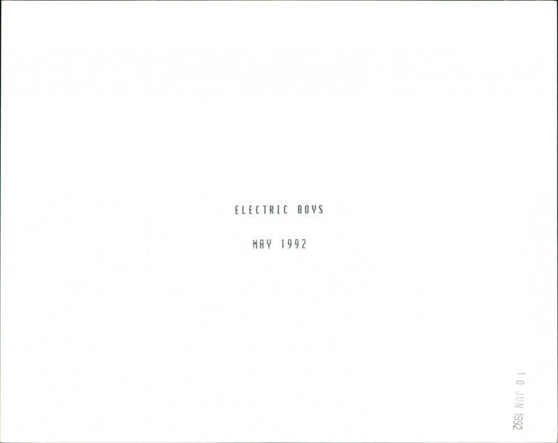 Electric Boys - Vintage Photograph