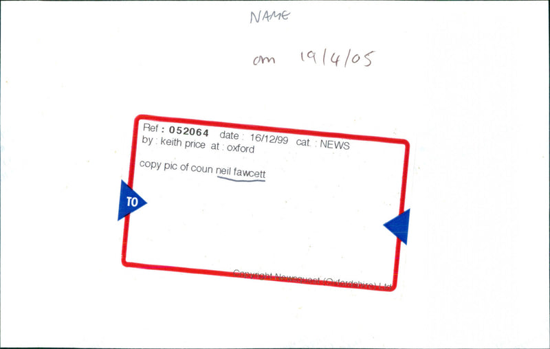 Neil Fawcett - Vintage Photograph