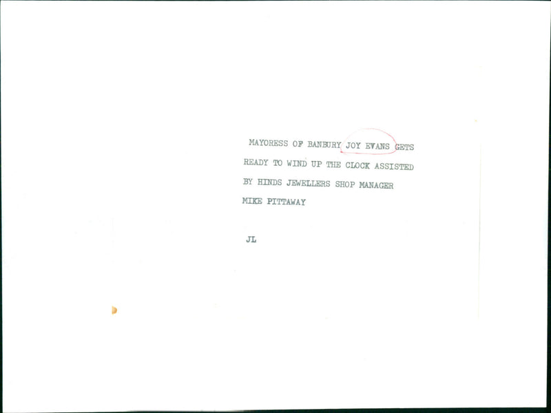 Joy Evans , Mike Pittaway - Vintage Photograph