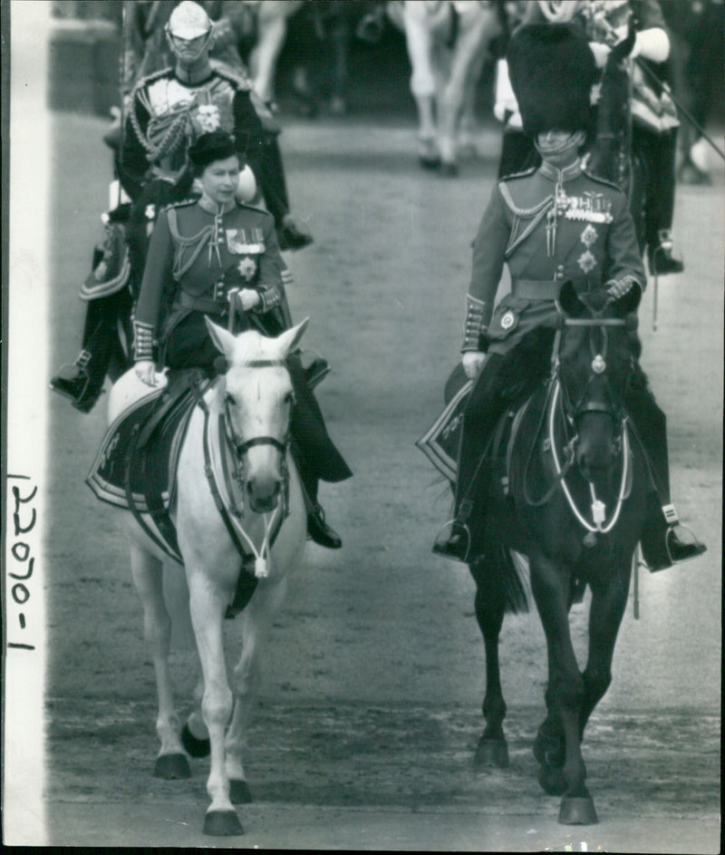 Queen Elizabeth II and Prince Philip - Vintage Photograph