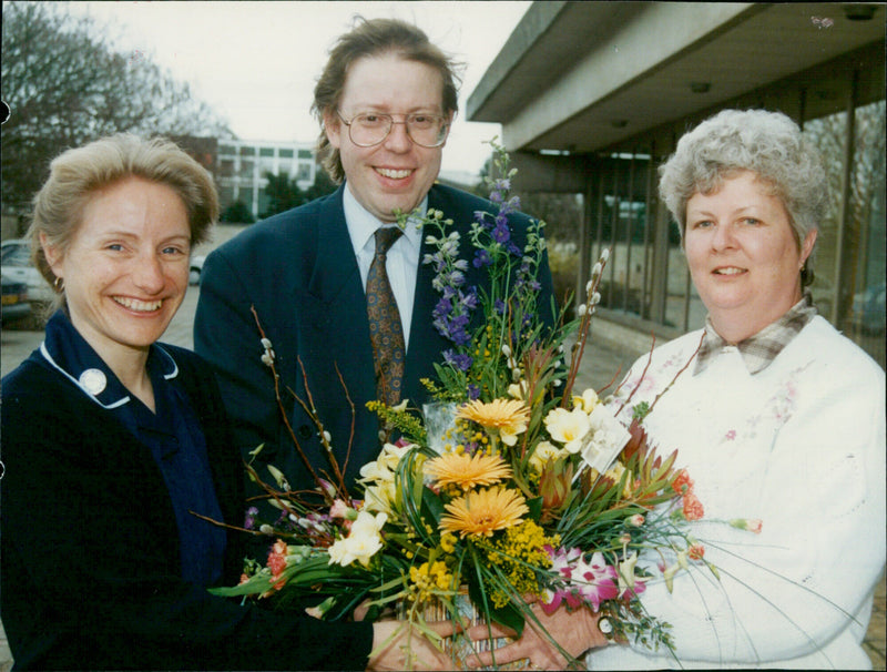 Clare Farmer , Chris Cowley,Diana Conway - Vintage Photograph