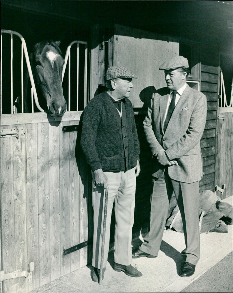 Queen Mother's trainer Fulke Walwyn - Vintage Photograph