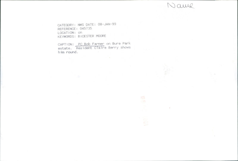 Bob Farmer, Claire Berry - Vintage Photograph