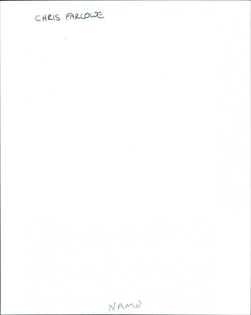 Chris Farlowe - Vintage Photograph