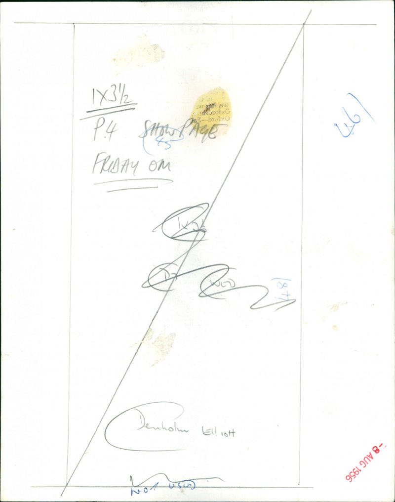 Denholm Elliott - Vintage Photograph