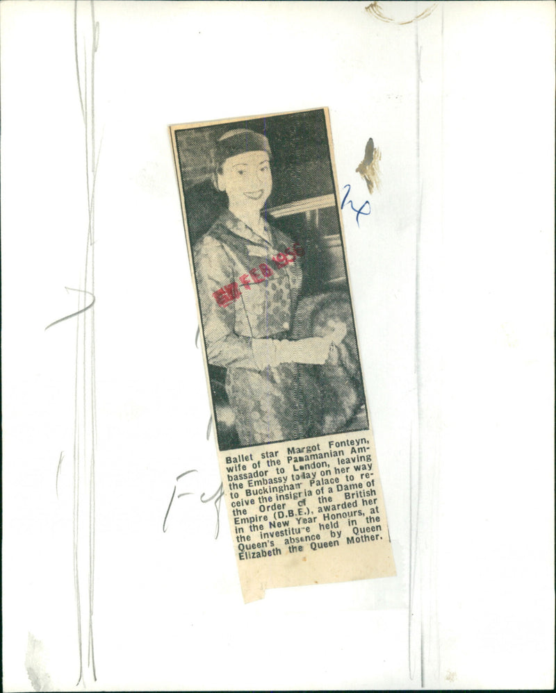 Margot Fonteyn - Vintage Photograph