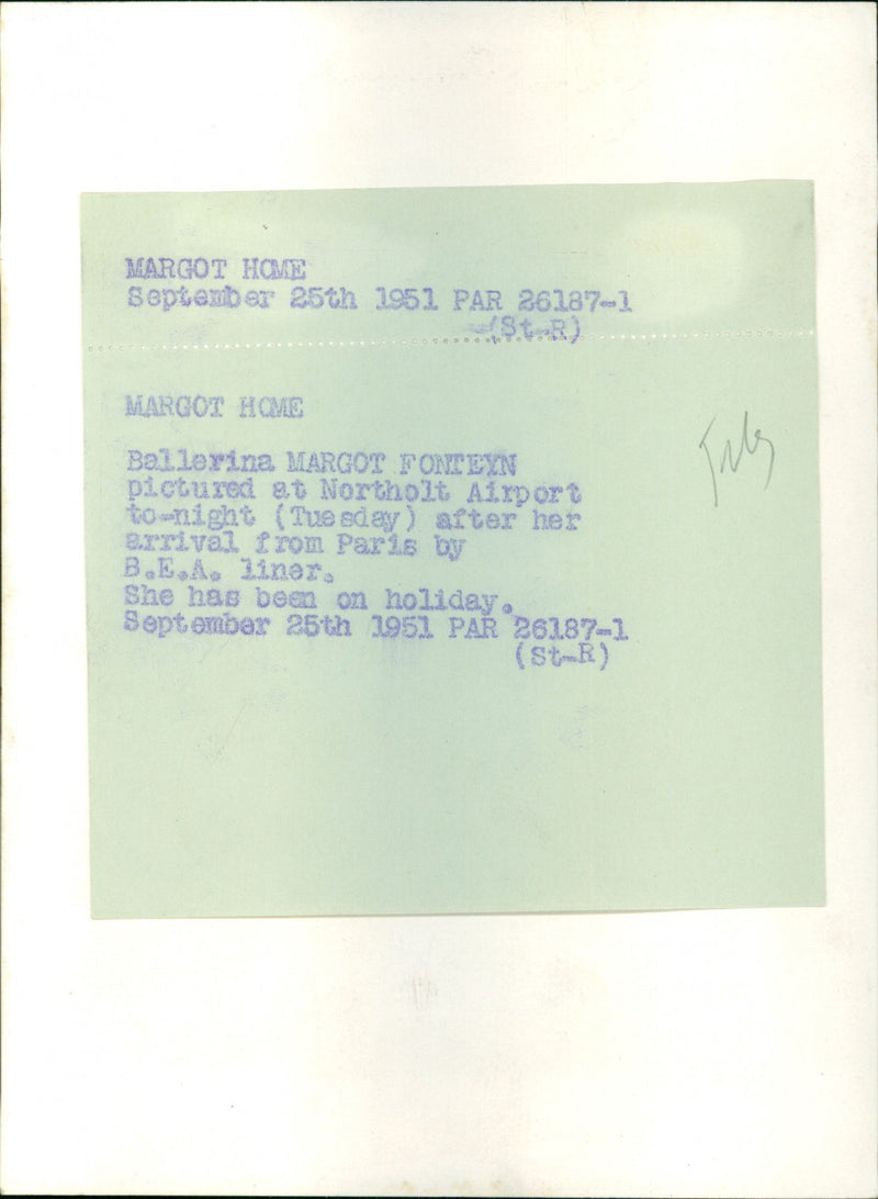 Margot Fonteyn - Vintage Photograph