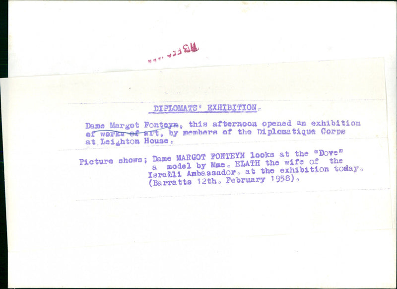 Margot Fonteyn - Vintage Photograph