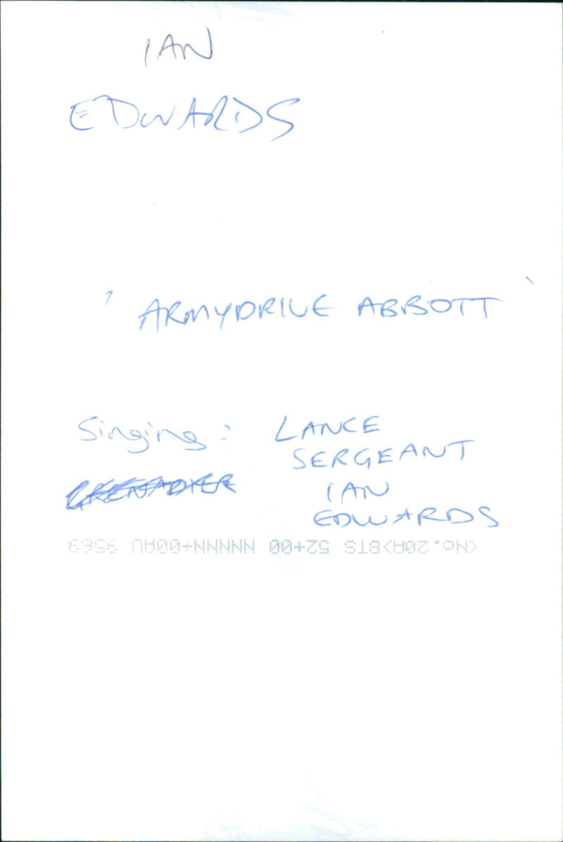 Ian Edwards - Vintage Photograph