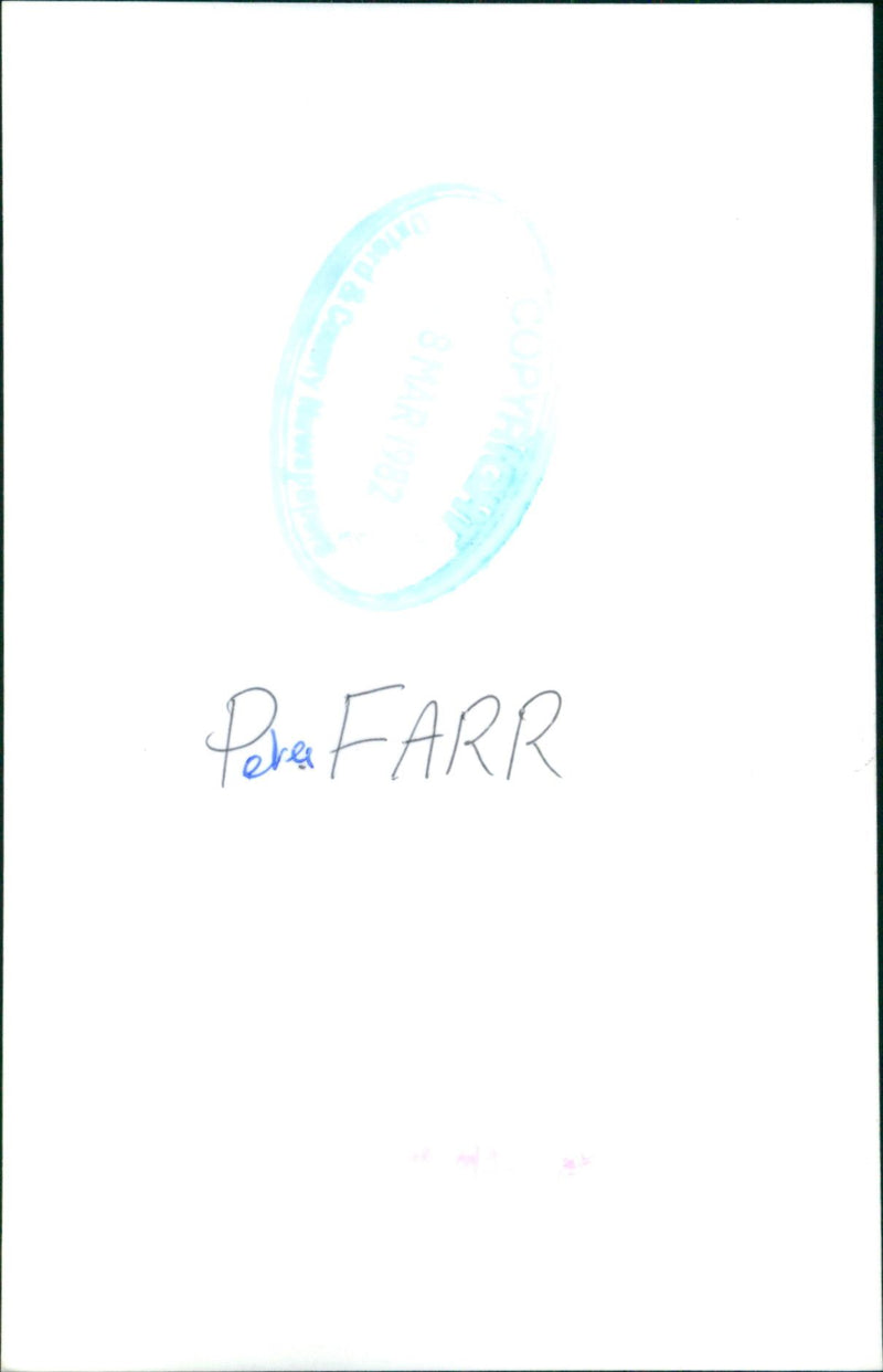 Peter Farr - Vintage Photograph