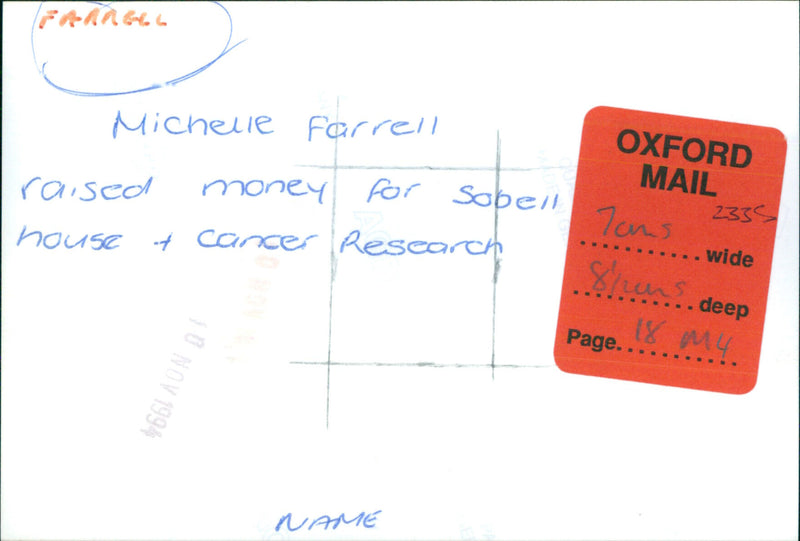 Michelle Farrell - Vintage Photograph