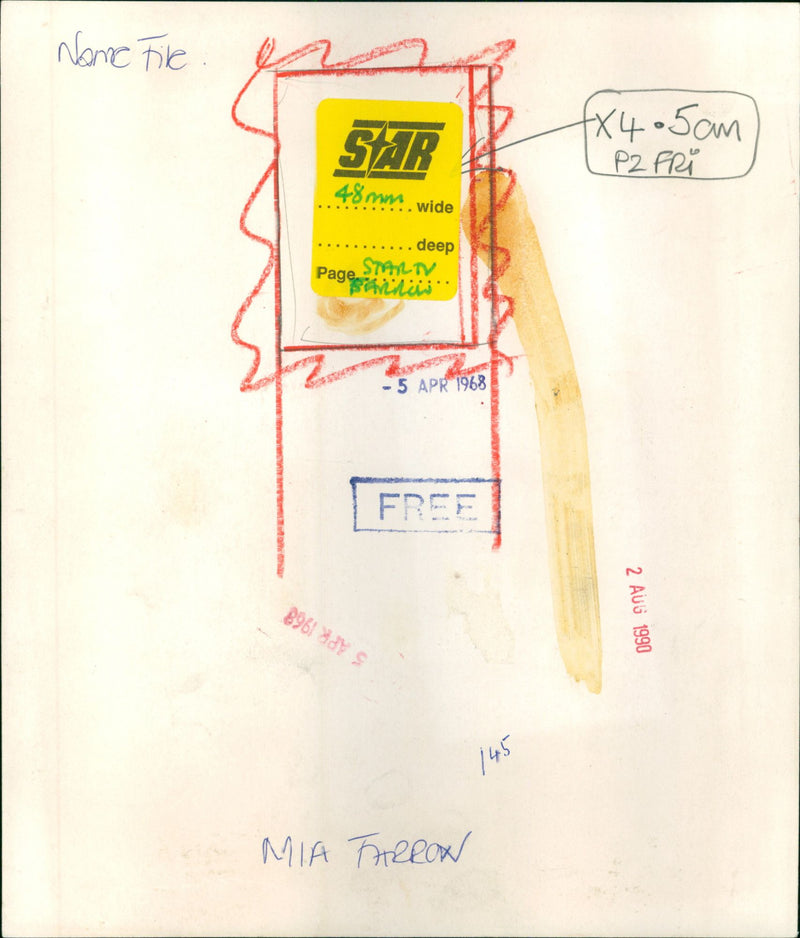 Mia Farrow - Vintage Photograph