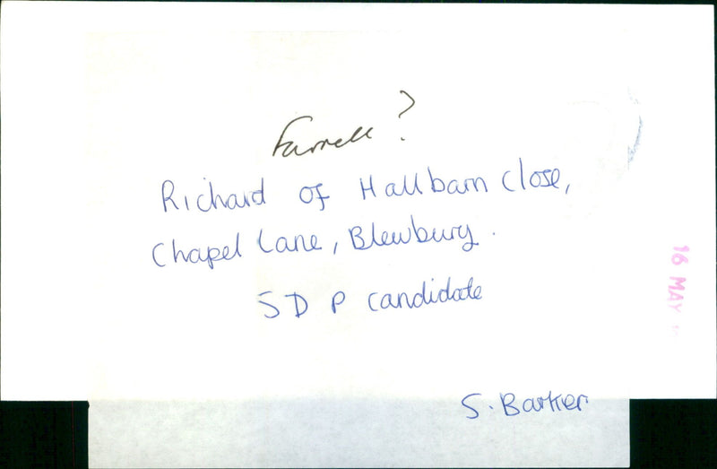 Richard Farrell - Vintage Photograph