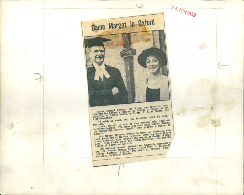 Margot Fonteyn - Vintage Photograph