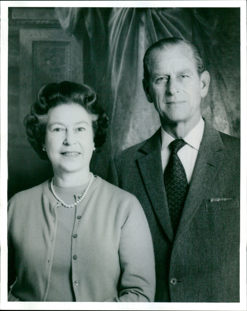 Queen Elizabeth II and Prince Philip - Vintage Photograph