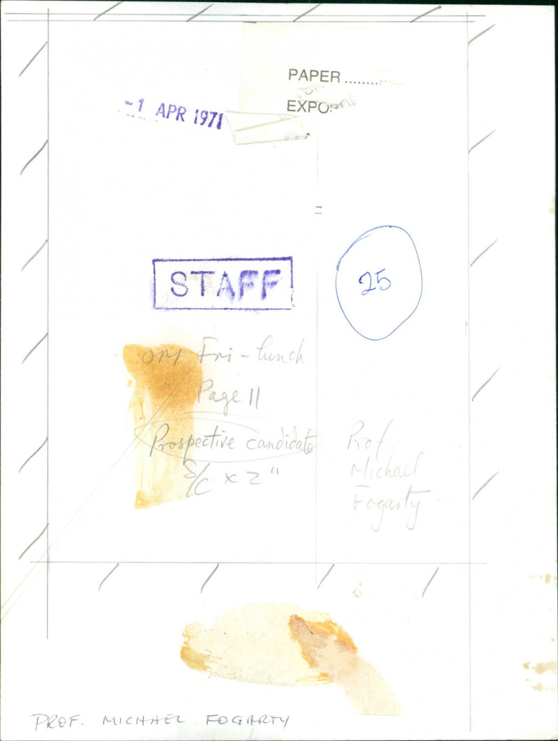 Michael Fogarty - Vintage Photograph