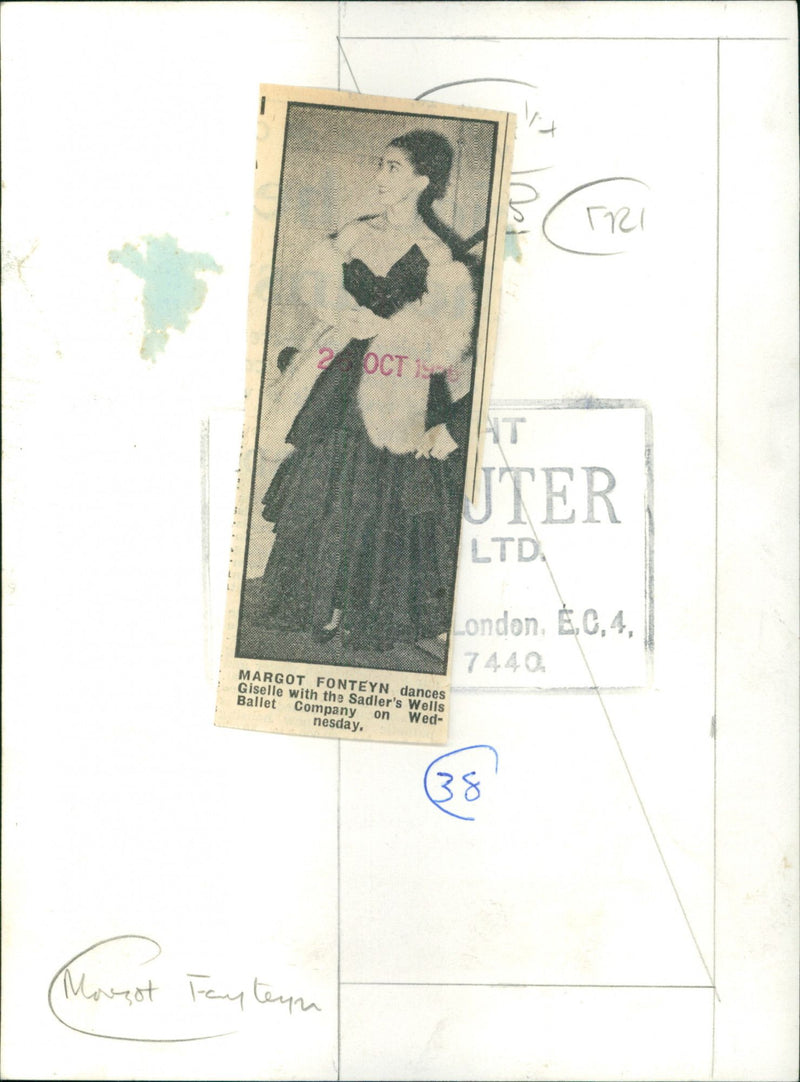 Margot Fonteyn - Vintage Photograph