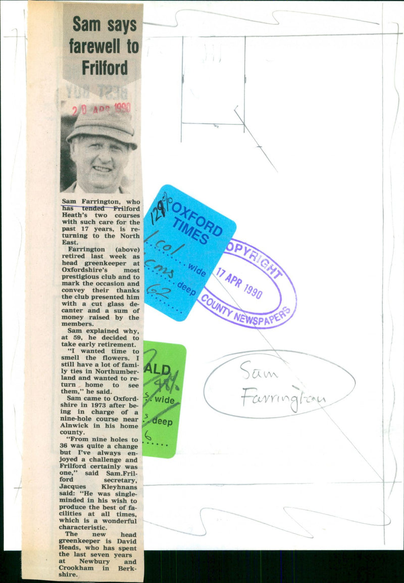 Sam Farrington - Vintage Photograph