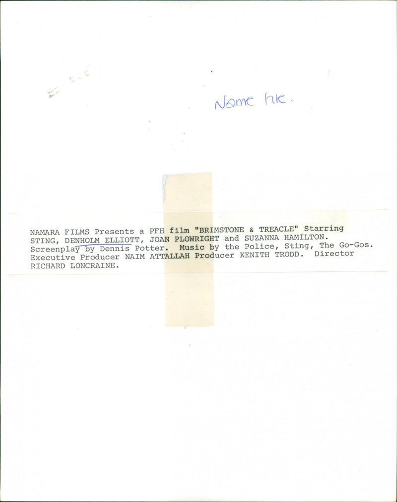 Denholm Elliott - Vintage Photograph