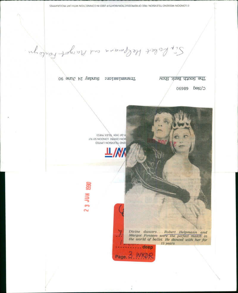 Robert Helpmann and Margot Fonteyn - Vintage Photograph