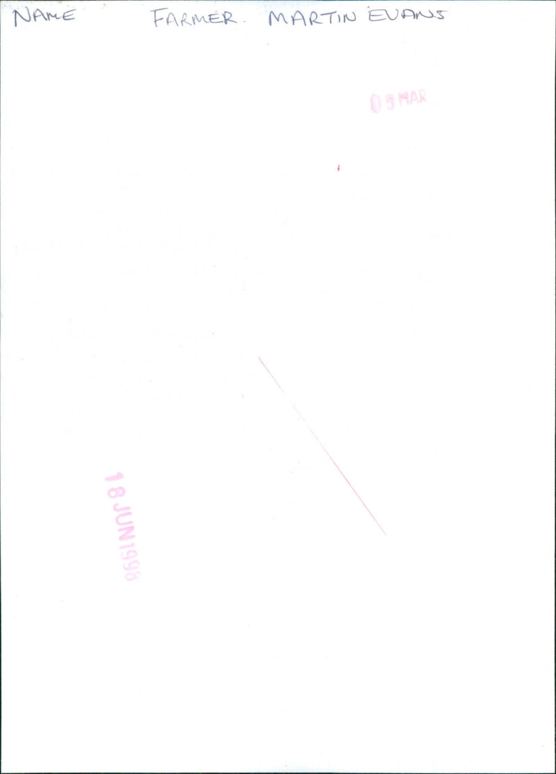 Martin Evans - Vintage Photograph