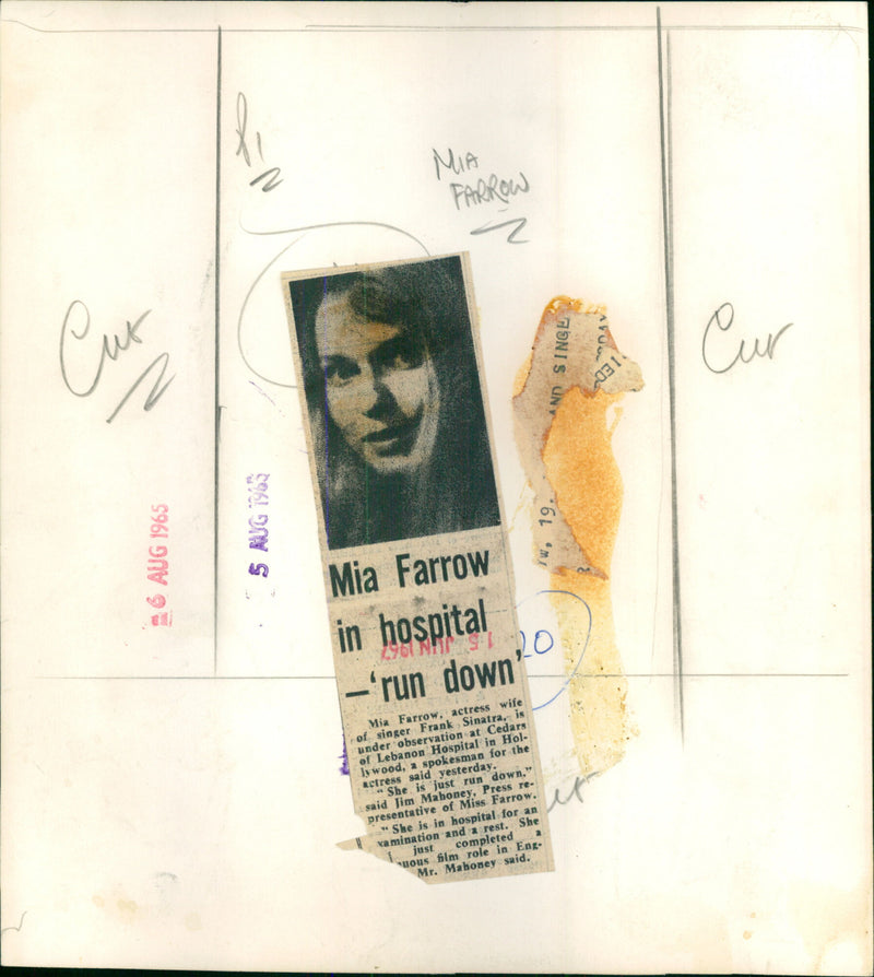 Mia Farrow - Vintage Photograph