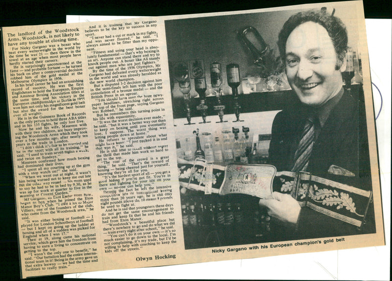 Nicky Gargano - Vintage Photograph