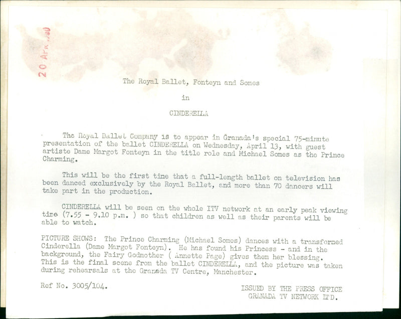 Margot Fonteyn - Vintage Photograph