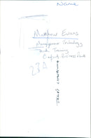 Matthew Evans - Vintage Photograph