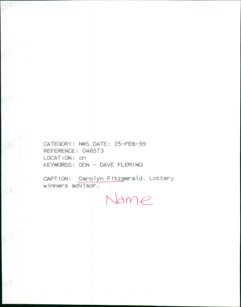 Carolyn Fitzgerald - Vintage Photograph