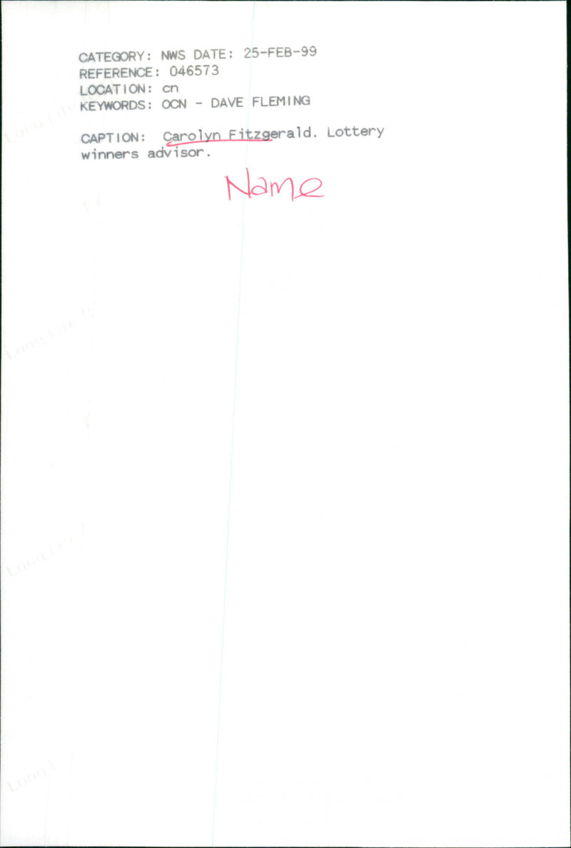 Carolyn Fitzgerald - Vintage Photograph