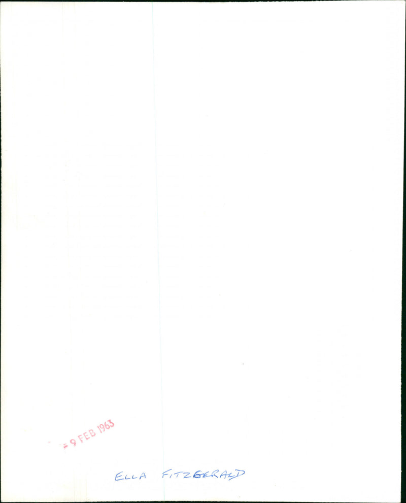 Ella Fitzgerald - Vintage Photograph