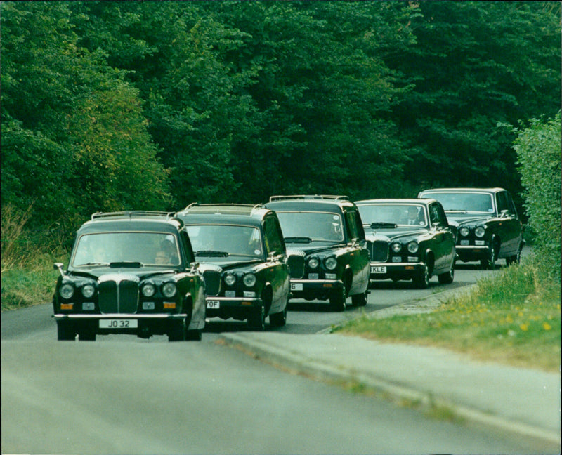 Triple Funeral - Vintage Photograph