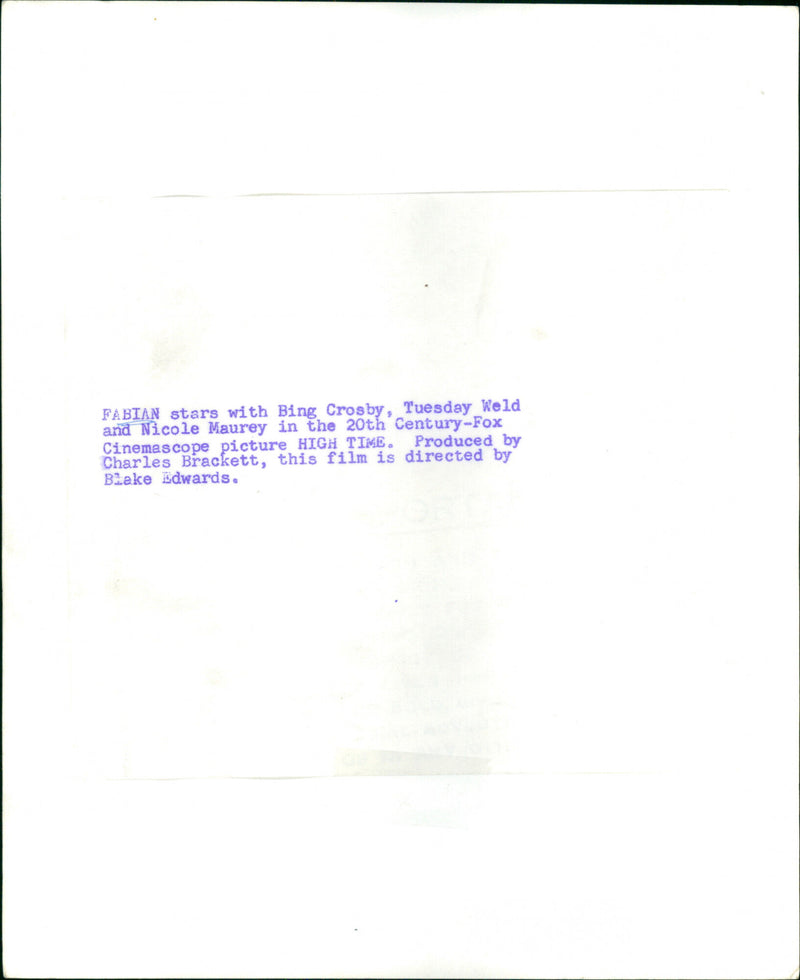 Fabian - Vintage Photograph