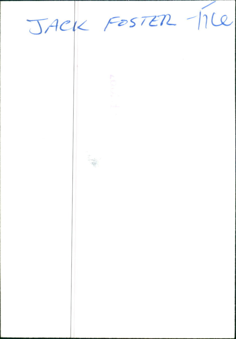 Jack Foster - Vintage Photograph