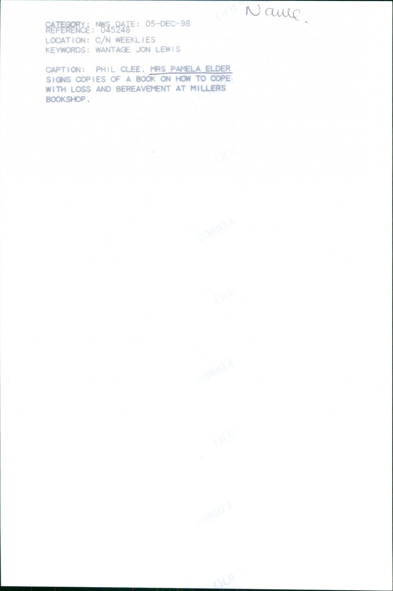 Pamela Elder - Vintage Photograph