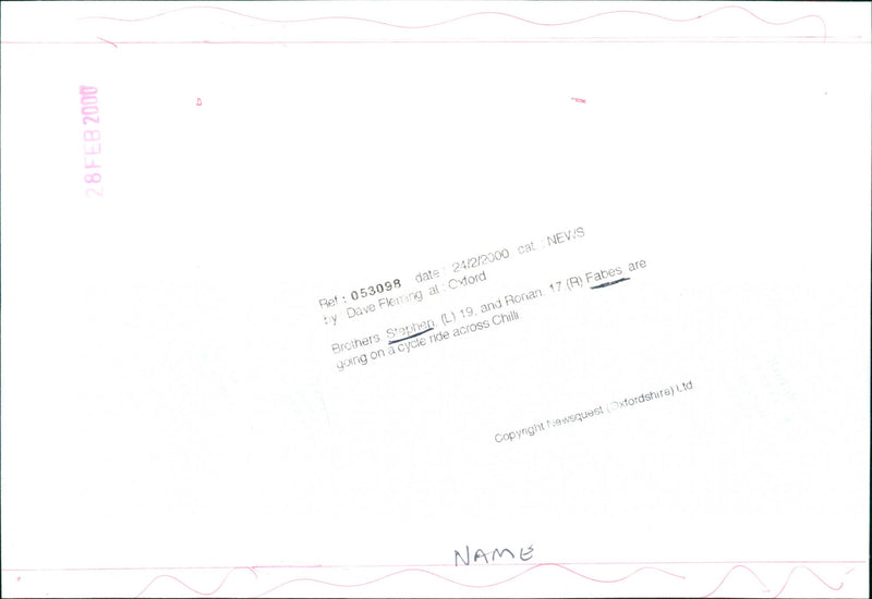 Stephen Fabes - Vintage Photograph