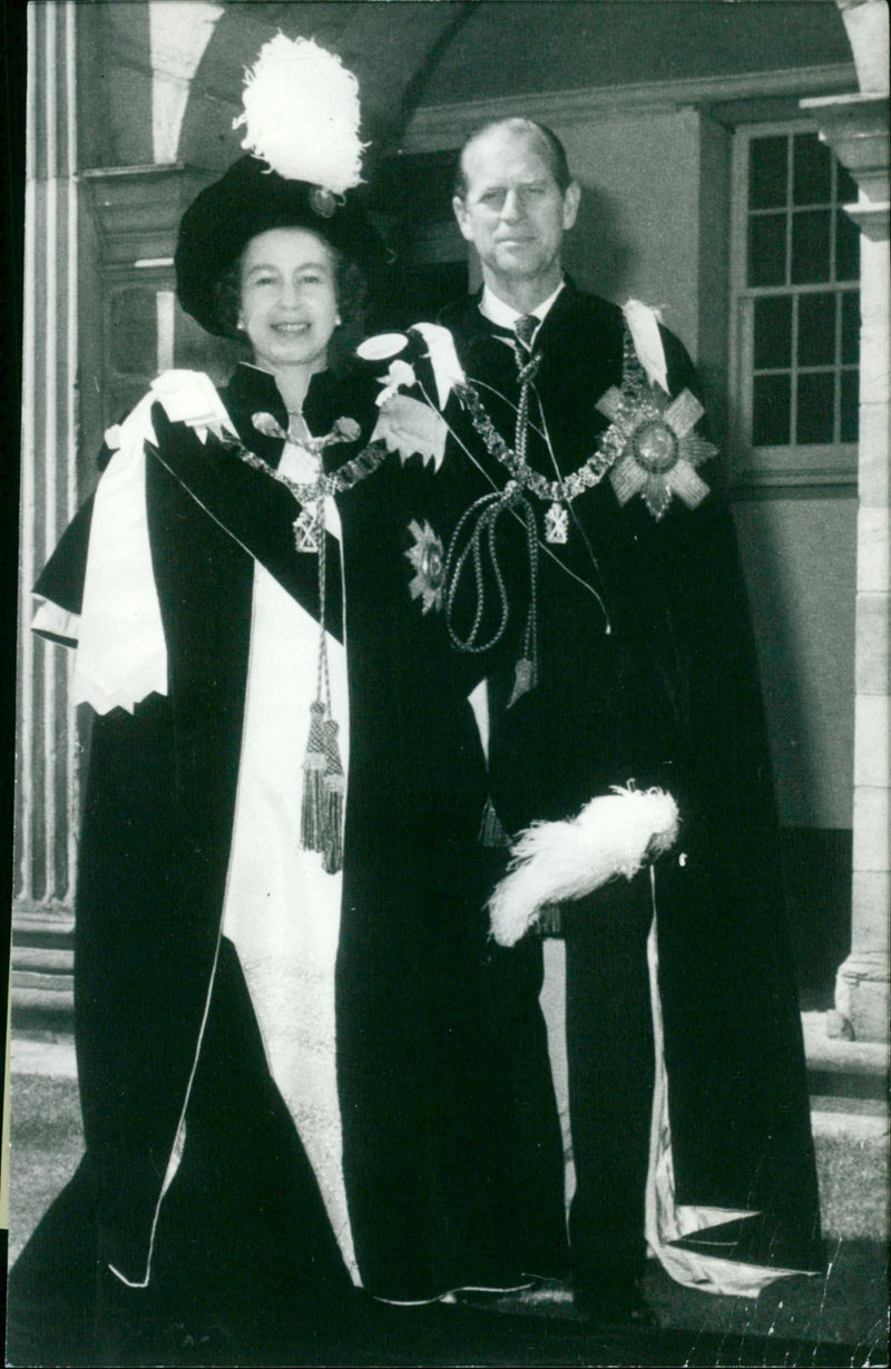 Queen Elizabeth II and the Duke of Edinburgh - Vintage Photograph