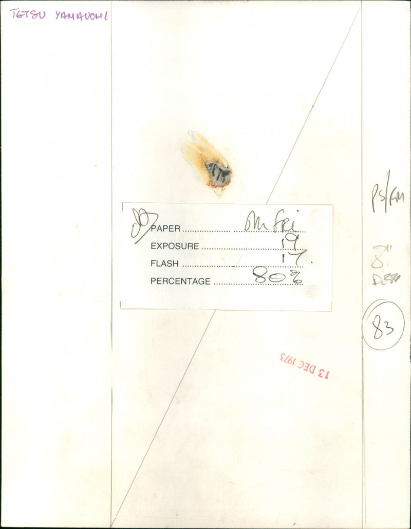 Tetsu Yamauchi - Vintage Photograph