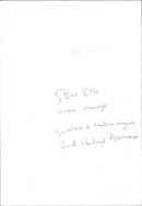 Steve Ellis - Vintage Photograph