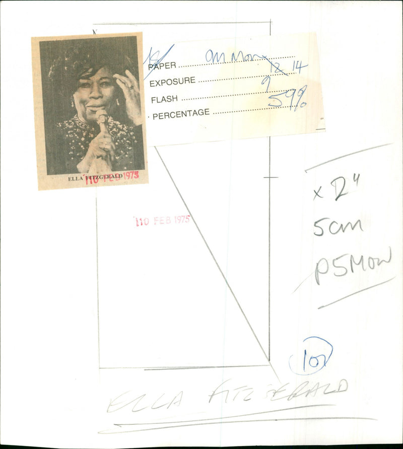 Ella Fitzgerald - Vintage Photograph