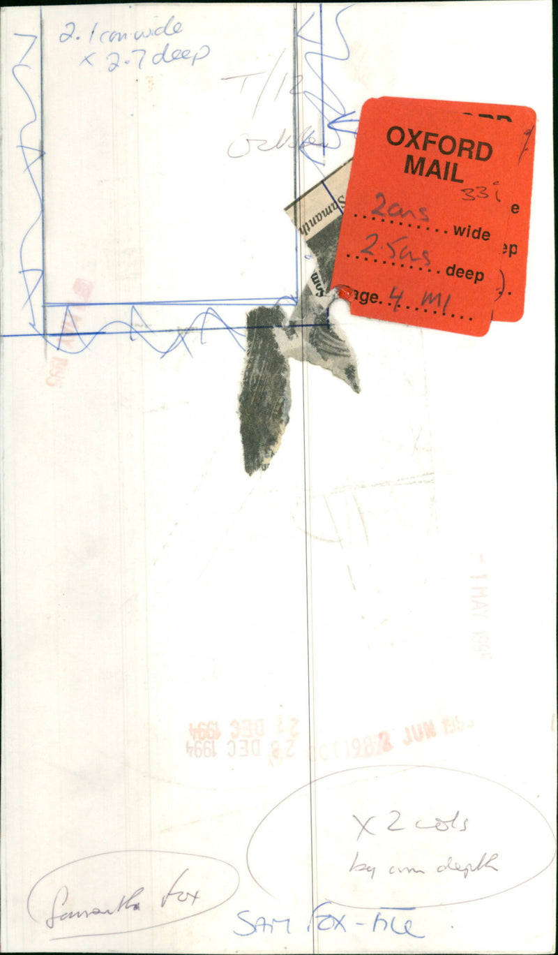 Samantha Fox - Vintage Photograph