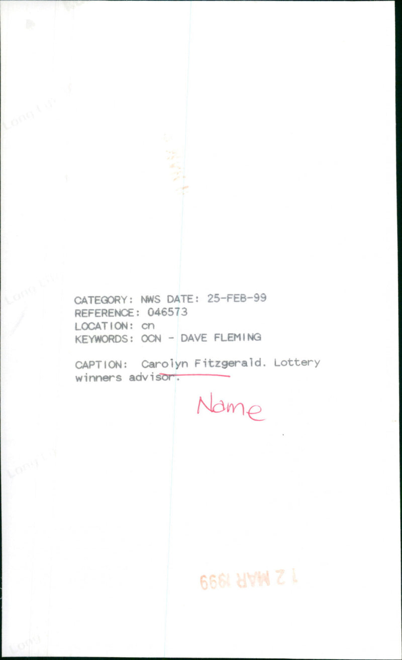 Carolyn Fitzgerald - Vintage Photograph