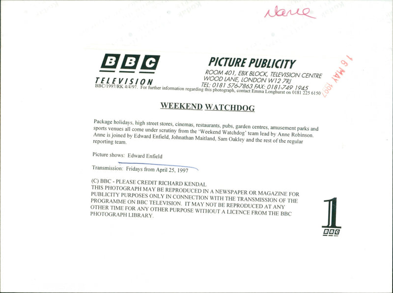 Edward Enfield - Vintage Photograph