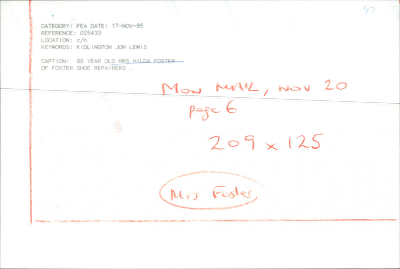 Hilda Foster - Vintage Photograph