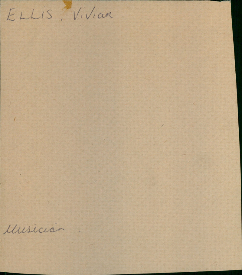 Ellis Vivian - Vintage Photograph