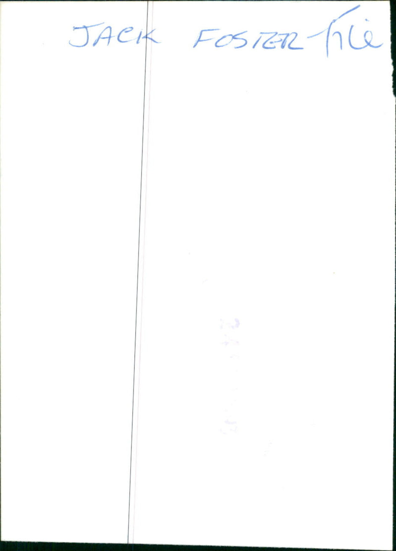 Jack Foster - Vintage Photograph